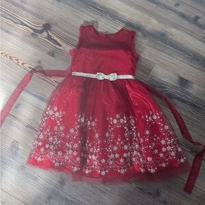 4-6years girl  Dress with Silver Accents